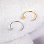 9ct Solid Gold Disc Open Nose Ring, thumbnail 1 of 4