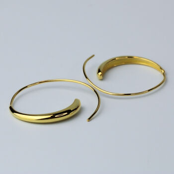 Sterling Silver Spiral Hoop Earrings, 2 of 5