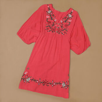 Embroidered Smock Dress, 6 of 12