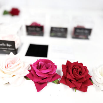 Forever Rose Keepsake Gift Boxed Scented Velvet Flower, 2 of 2