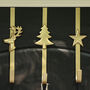 Luxury Gold Christmas Wreath Hangers, thumbnail 1 of 6