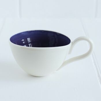 Handmade Porcelain Wonky Cappuccino Cup, 10 of 12