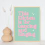 This Kitchen Is For Singing And Dancing Print Three Colour Options, thumbnail 10 of 12