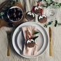 Personalised Christmas Pudding Bauble Set, thumbnail 3 of 4