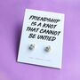 Friendship Knot Silver Earrings. Also In Gold And Rose Gold, thumbnail 10 of 10