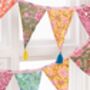 Block Print Bunting With Tassels, thumbnail 2 of 3