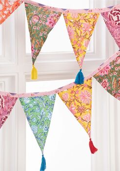 Block Print Bunting With Tassels, 2 of 3