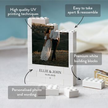 Personalised Wedding Gift Keepsake Style Block, 3 of 9