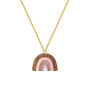 Rose Gold Rainbow Necklace, thumbnail 1 of 2