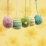Felt Pastel Eggs Hanging Decorations, thumbnail 4 of 7