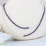 Amethyst And Sterling Silver Beaded Necklace Or Double Stranded Bracelet, thumbnail 8 of 10