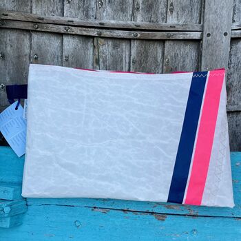 No2 Large Recycled Multifunctional Sailcloth Pouch, 5 of 6