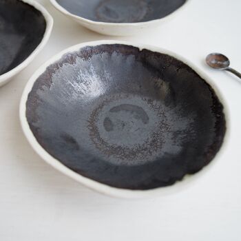 Handmade Mini Black Pottery Salt Or Ring Dish, 8 of 8