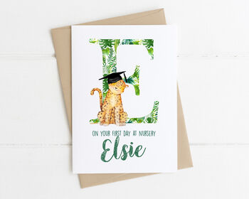 Personalised First Day Of School Card Jungle, 2 of 6