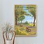 Gladstone Park London Travel Poster Art Print, thumbnail 4 of 8