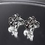 Anchor Silver Cufflinks Gift For Men 316 L Stainless Steel Nautical Accessory, thumbnail 4 of 6