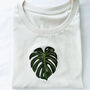 Eco Friendly Embroidered Monstera T Shirt, thumbnail 6 of 7
