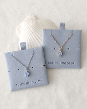 Will You Be My Something Blue Necklace Wedding Gift, 2 of 3