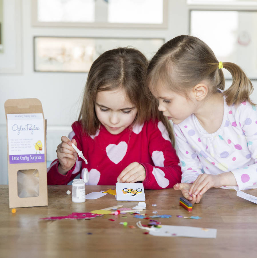 girls craft party bags by oglee poglee