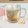Tea Gifts Double Wall Glass Mug With Quartz Tea Infuser, thumbnail 5 of 9