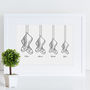 Personalised Family Boots Print, thumbnail 4 of 7