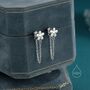 Sterling Silver Daisy Chain Jacket Earrings, thumbnail 2 of 10