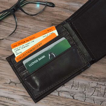 Personalised Brown Wallet For Men, 2 of 4