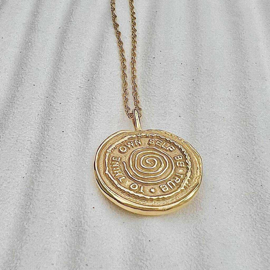 18ct Gold Vermeil Self Love Talisman Pendant By MayaH Jewellery