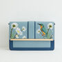 Embroidered Kingfisher Blue Cross Body Bag, thumbnail 3 of 7