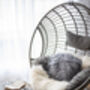Grey Sheepskin Long Hair Cushion By Onaie, thumbnail 3 of 7