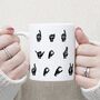 Dad You Rock Finger Spelling Mug, thumbnail 2 of 7