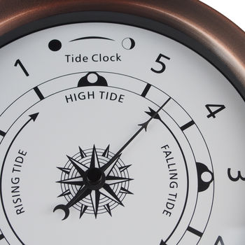 Customisable Metallic Tide Clock, 5 of 6