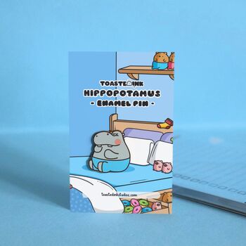 Hippo Enamel Pin | Cute Pin Badges, 7 of 7