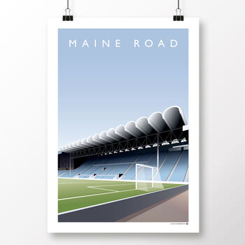 Manchester City Maine Road Main Stand Poster, 2 of 8