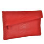 Rouge Envelope Leather Clutch, thumbnail 1 of 5