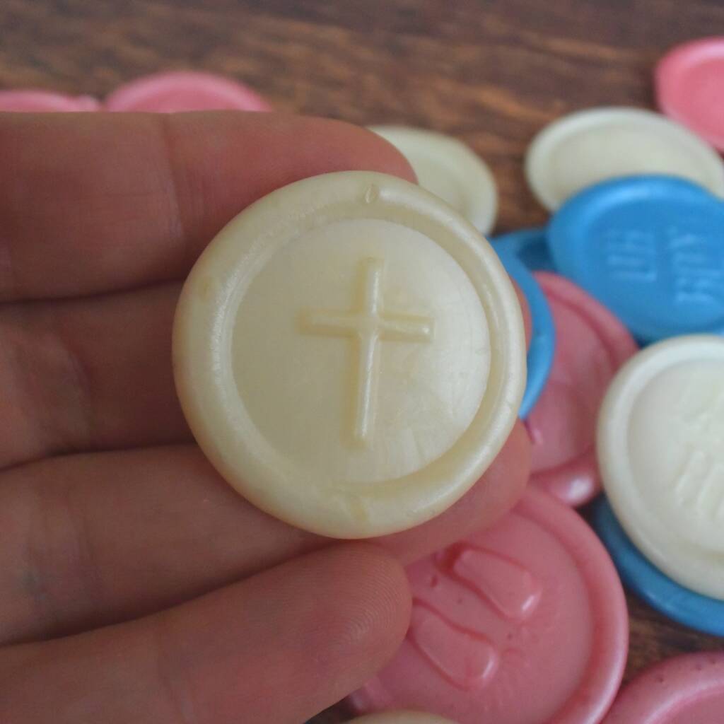 Self Adhesive Christening Wax Seal Stickers, 1 of 7