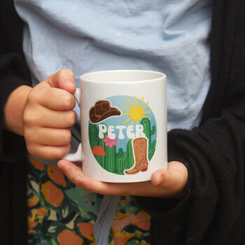 Crochet 'Western' Personalised Mug, 2 of 2