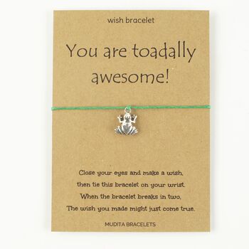 You Are Toadally Awesome Wish Bracelet, 3 of 5