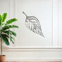 Minimalist Metal Botanical Leaf Wall Decor Gift For Home, thumbnail 5 of 11