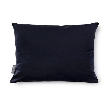 Luxury Super Soft Velvet Cushion Navy Blue, 3 of 3