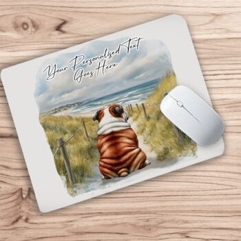 Personalised Bulldog Dog Beach Walk Collection, 5 of 8