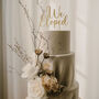 Wooden Cake Topper With A Name Initial Or Your Text, thumbnail 4 of 9