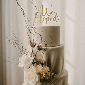 Wooden Cake Topper With A Name Initial Or Your Text, 4 of 9