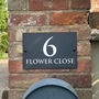 Personalised Classic Slate House Number Sign, thumbnail 1 of 3