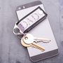 Men's Luxury Leather And Metal Photo Keyring, thumbnail 2 of 4