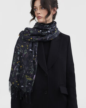 Wilderness Black Tassel Scarf, 2 of 6