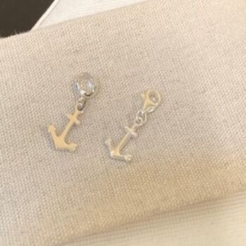 Sterling Silver Anchor Charm, 3 of 6