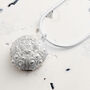 Sea Urchin Silver Necklace, thumbnail 3 of 5