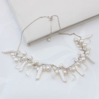 Ivory White Assorted Pearl Necklace, 2 of 12