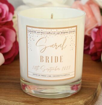 Personalised Bridesmaid Gift, Scented Candle, 5 of 9